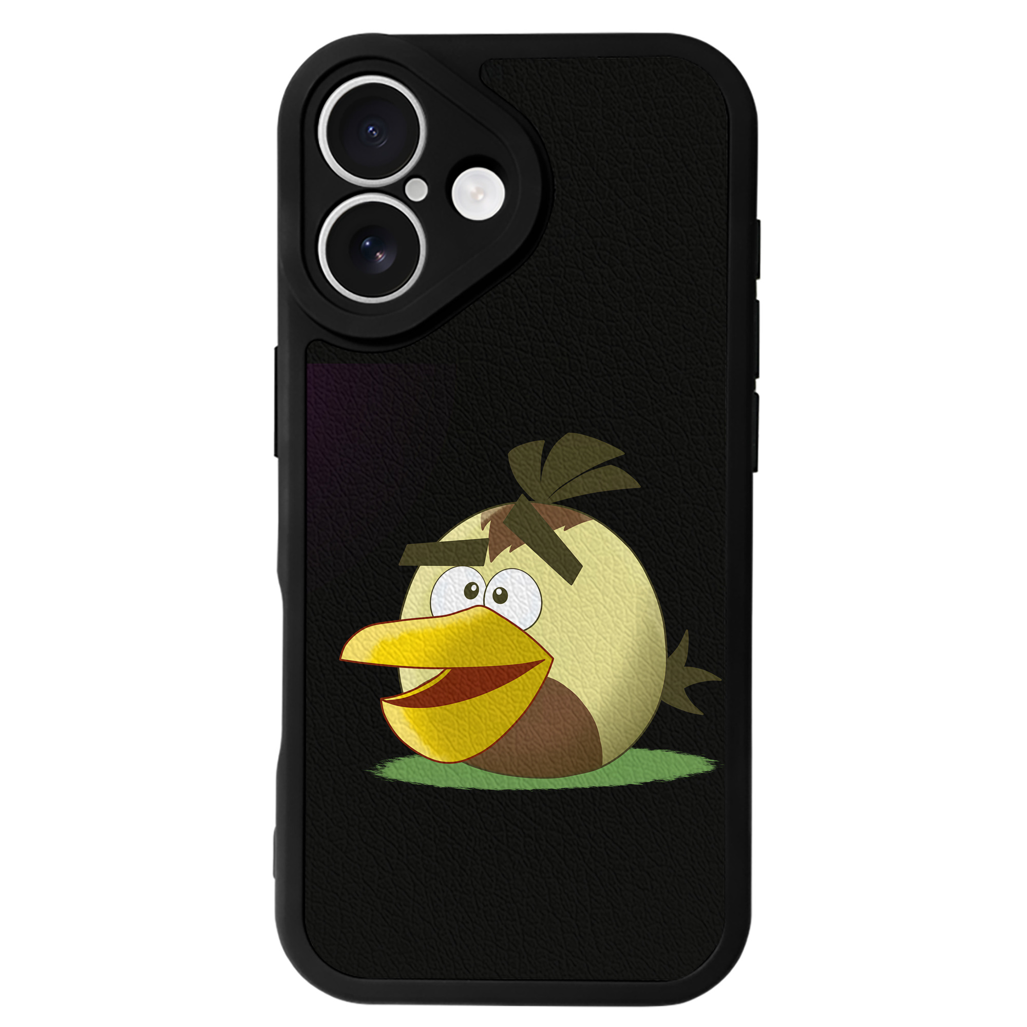 （画像用） Angry Birds アングリーバード 【iPhone 16シリーズ対応】シリコンスマホケース（レザー調） 材質：シリコン